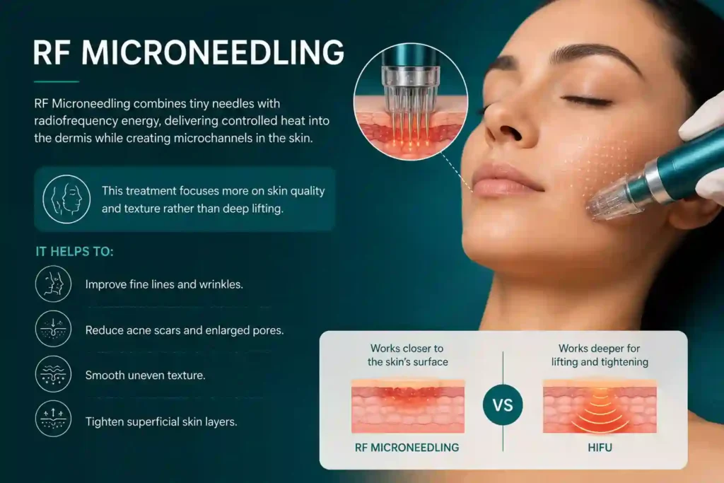 What Does RF Microneedling Do That HIFU Alone Cannot Cardiff