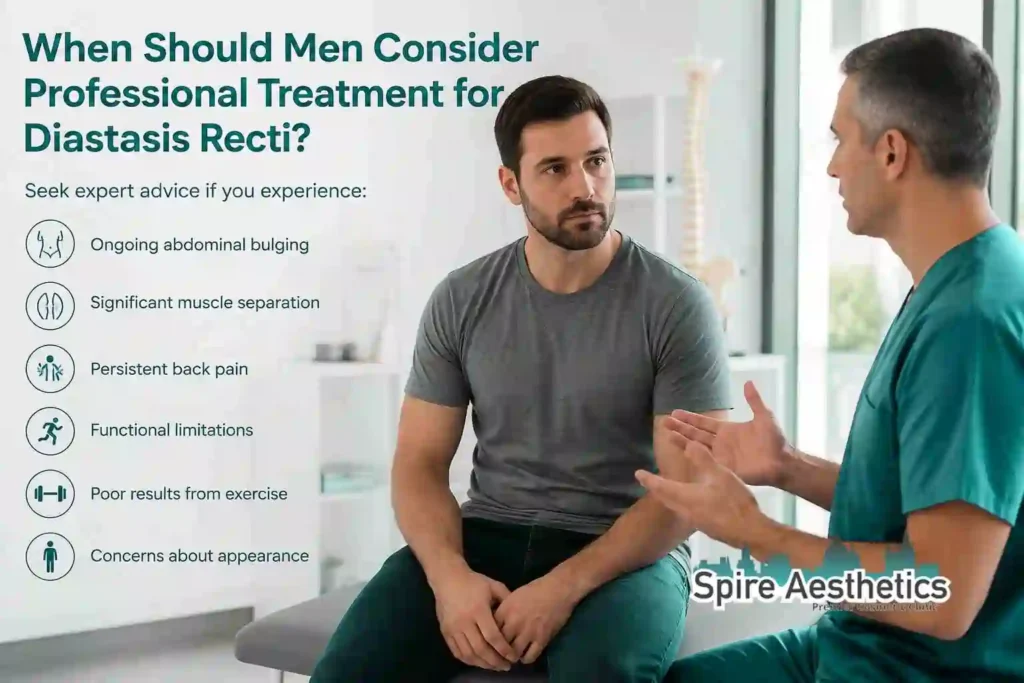 When Should Men Consider Professional Treatment for Diastasis Recti Cardiff?