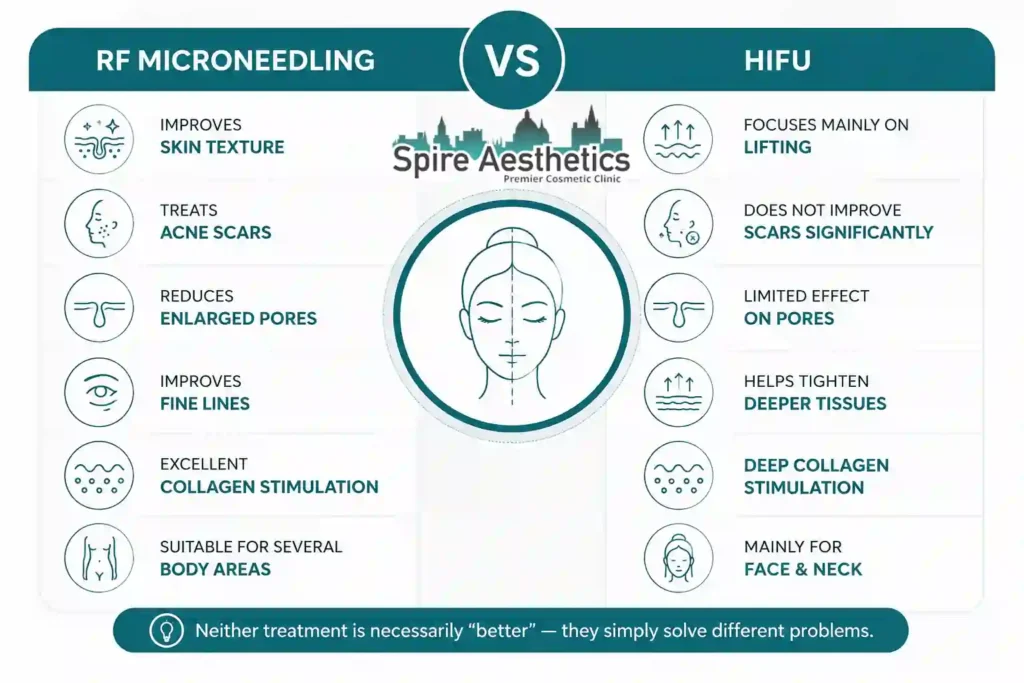 RF Microneedling vs HIFU: Which Treatment Gives Better Results Cardiff?